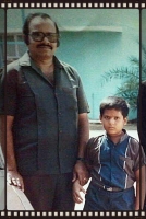 Akul balaji childhood photo with his father