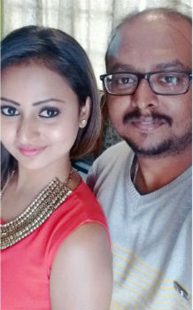 Amulya with her brother