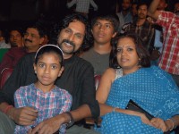 Arun sagar family: with wife meera and daughter