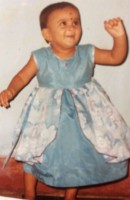 Chandini tamilarasan childhood photo