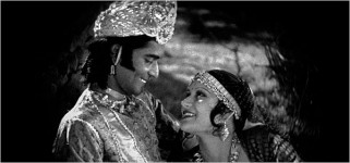 Charu roy and seeta devi in the 1929 film prapancha pasha (a throw of dice)