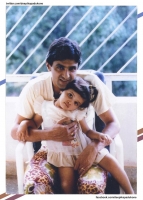 Deepika padukone childhood photo with her father prakash padukone