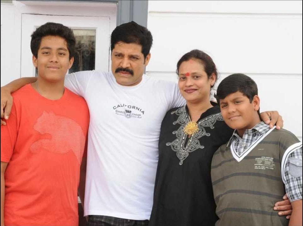 Disco Shanti family- Husband Srhari, Sons Shashank & Megamsh