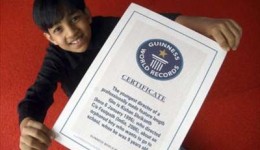 Kishan shrikanth with his guiness record certificate
