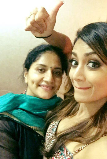 Mamta Mohandas with her Mother Ganga