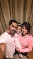 Sangeetha krish family: sangeetha, husband krish and their daughter