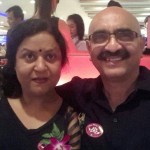 Sihikahi geetha with husband sihi kahi chandru