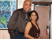 Sunitha with her husband