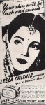 Vintage lux soap ad featuring leela chitnis.
