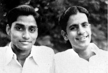Young chitralaya gopu (left) with friend