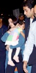 Aaradhya bachchan sleeping in her mother's arms