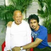 Adarsh balakrishna with grandfather