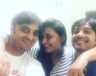Adi lokesh with neethu and a friend