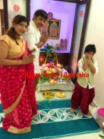 Akul balaji family: with wife jyothi and son krishaan