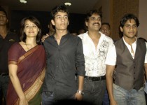 Amala with her family: husband nagarjuna, son akhil and stepson naga chaitanya