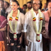 Amy jackson with superstar rajinikanth in point 2