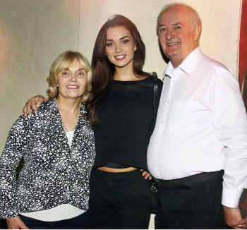 Amy Jackson with her Parents: Alan Jackson(Father) & Marguerita Jackson(Mother)