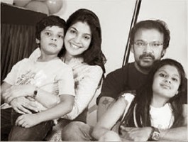 Anand sai with family: wife vasuki, son sandeep, daughter harshita