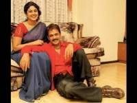 Asharani with husband arjun