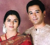 Bhanupriya with her husband adarsh kaushal
