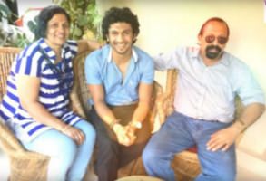 Bhuvan Ponanna (Center) with his Parents, Mother(Left) & Father (right)