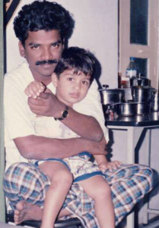 Chandrabose with Son