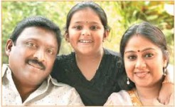Chippy family: husband renjith and daughter avanthika