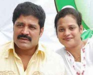 Disco shanti with husband srihari