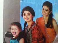 Divya unni with her sister and daughter