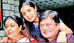 Gayathri and ananth nag with their daughter aditi