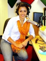 Girija oak in radio station