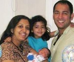 Gopika family: with husband ajilesh chacko, daughter amy, son aiden