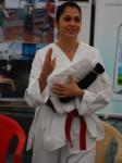 Isha koppikar at her Martial Arts school where she teaches