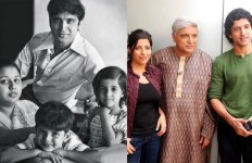 Javed akhtar family old photo and new one