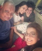 Kajal aggarawal family: vinay aggarwal(mother), suman aggarwal(father), nisha aggarwal (sister)