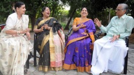 Kanchana, rajashree, sacchu and writer chitralaya gopu