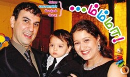Laila family: her husband mehdin and their son