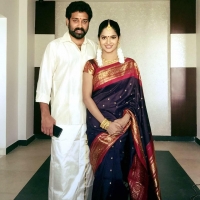 Madhumitha with her husband siva balaji