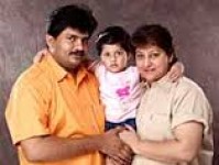 Malashri with husband ramu and daughter ananya