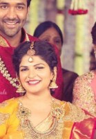 Manchu vishnu with wife viranica