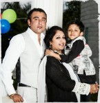 Manju bhashini with husband and son