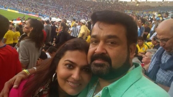 Mohanlal with wife suchithra balaji
