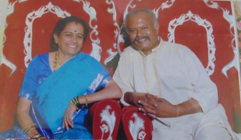 Nagesh kashyap with his wife