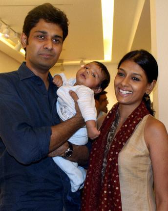 Nandita Das, husband Subodh & Son vihaan