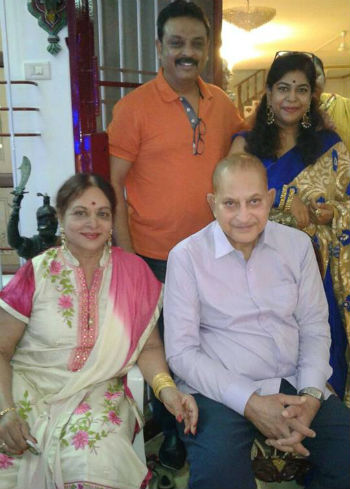 Naresh parents: Mother Vijaya Nirmala, wife Ramya & step father Krishna