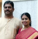 Nithyasree mahadevan with her husband mahadevan