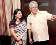 Om puri with first wife seema kapoor
