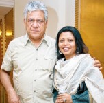Om puri with wife nandita puri