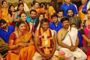 Pannagabharana wedding photo with TS Nagabharana