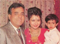 Poonam dhillon with husband ashok thakeria and son anmol